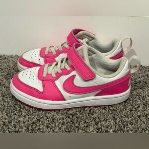 Nike Kids Hot Pink and White Sneakers Size 12c